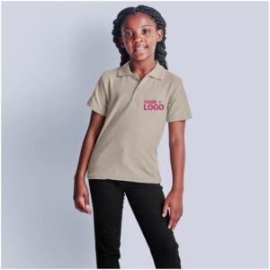 Kids Basic Pique Golf Shirt printed with your logo – WePrintGear